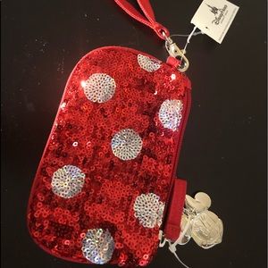 Disney Parks Minnie Sequin Wristlet